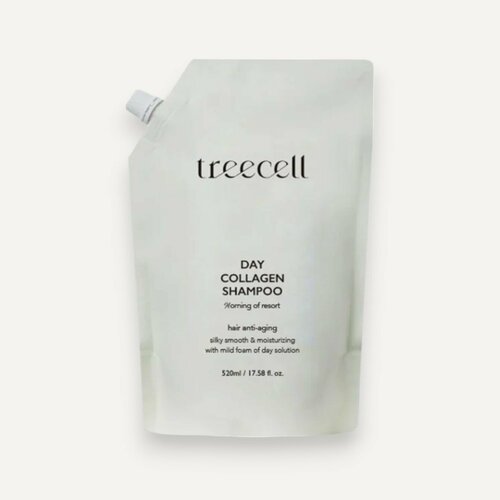 TREECELL Day Collagen Shampoo Morning of Resort (Refill) Дневной шампунь для волос с коллагеном Воскресное утро 520мл