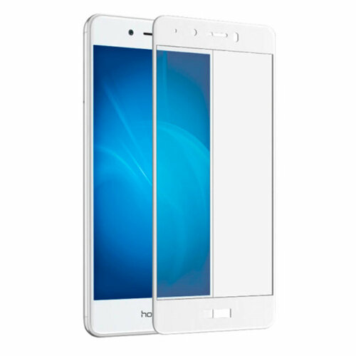 Защитное стекло на Huawei Honor 6C/Nova Smart/Enjoy 6S, 3D Fiber, белый, X-CASE чехол книжка mypads для huawei enjoy 6s nova smart 5 0 honor 6c с окошком для входящих вызовов и свайпом коричневый