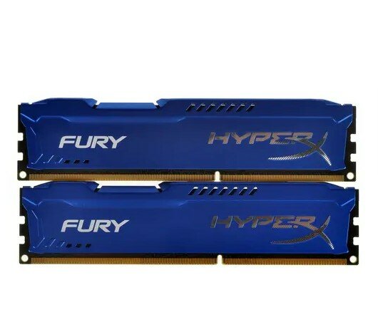 Модуль памяти KINGSTON HyperX FURY Blue Series DDR3 - 2x 4Гб 1600, DIMM, Ret - фото №17