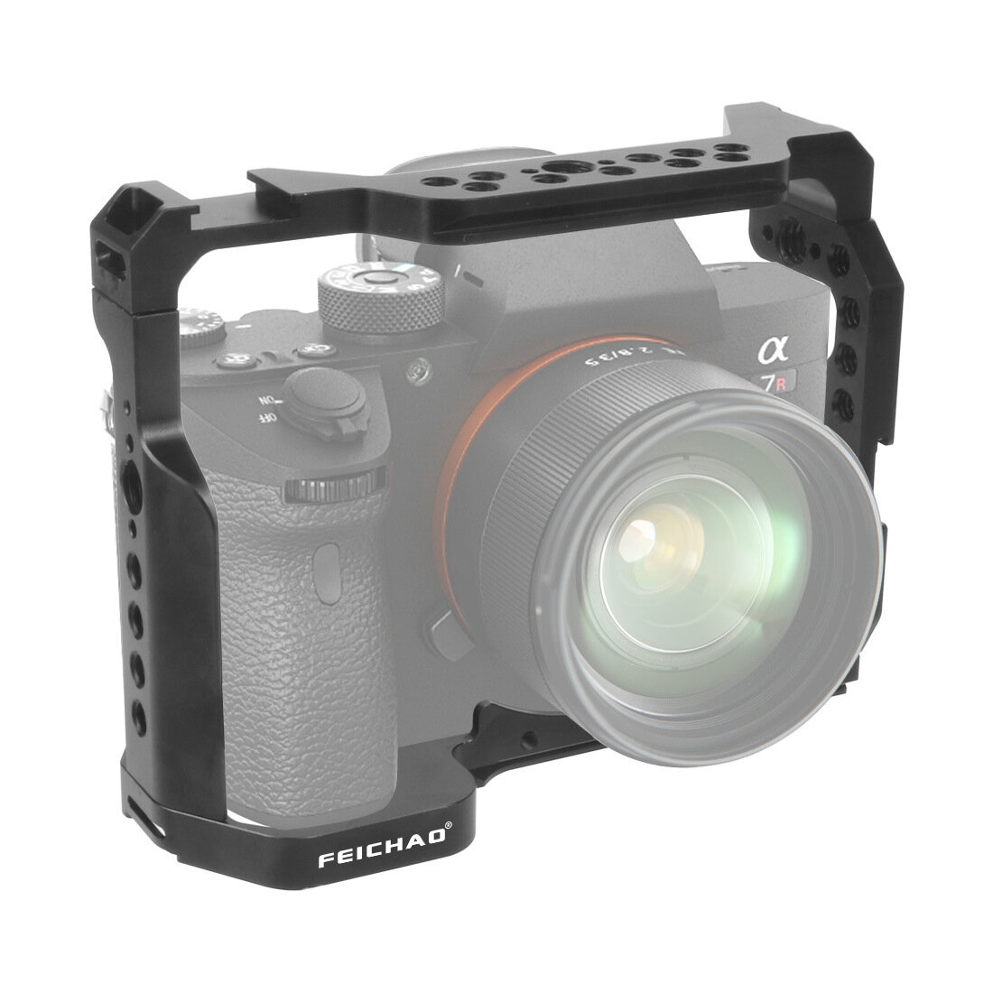 Многофункциональная металлическая клетка-рамка MyPads для фотоаппарата Sony Alpha ILCE a7m3/ A7III/ A7R3/ A9/ a73 для установки дополнительных аксе.