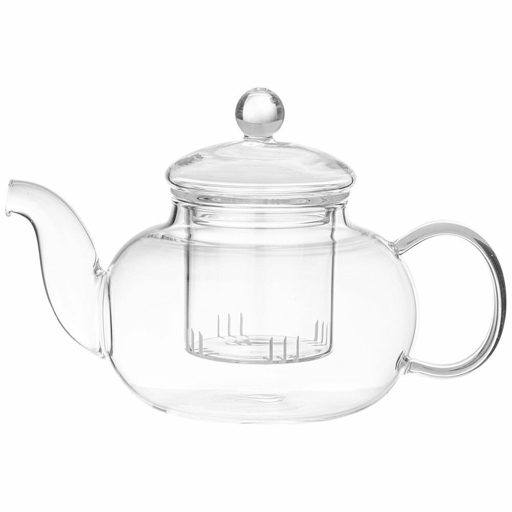 Чайник заварочный agness со стеклянным фильтром Объем: 600 мл