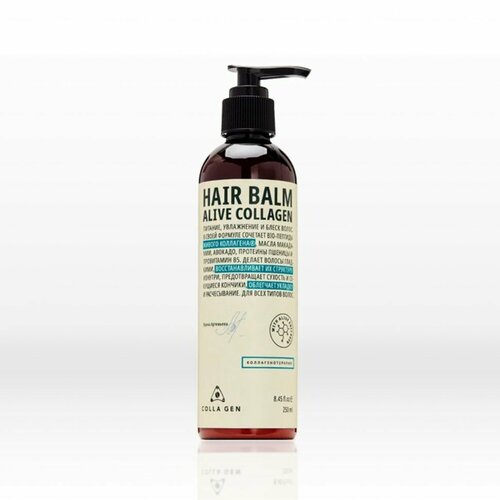 Бальзам для увлажнения и блеска волос с живым коллагеном HAIR BALM ALIVE COLLAGEN Colla Gen 1800₽