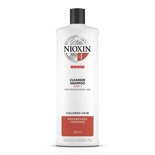 Nioxin System 4 Cleanser Очищающий шампунь для окрашенных волос (Система 4) 1000 мл