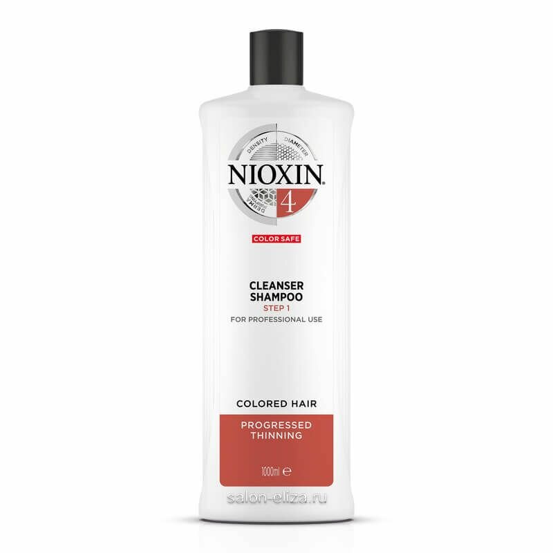 Nioxin System 4 Cleanser Очищающий шампунь для окрашенных волос (Система 4) 1000 мл