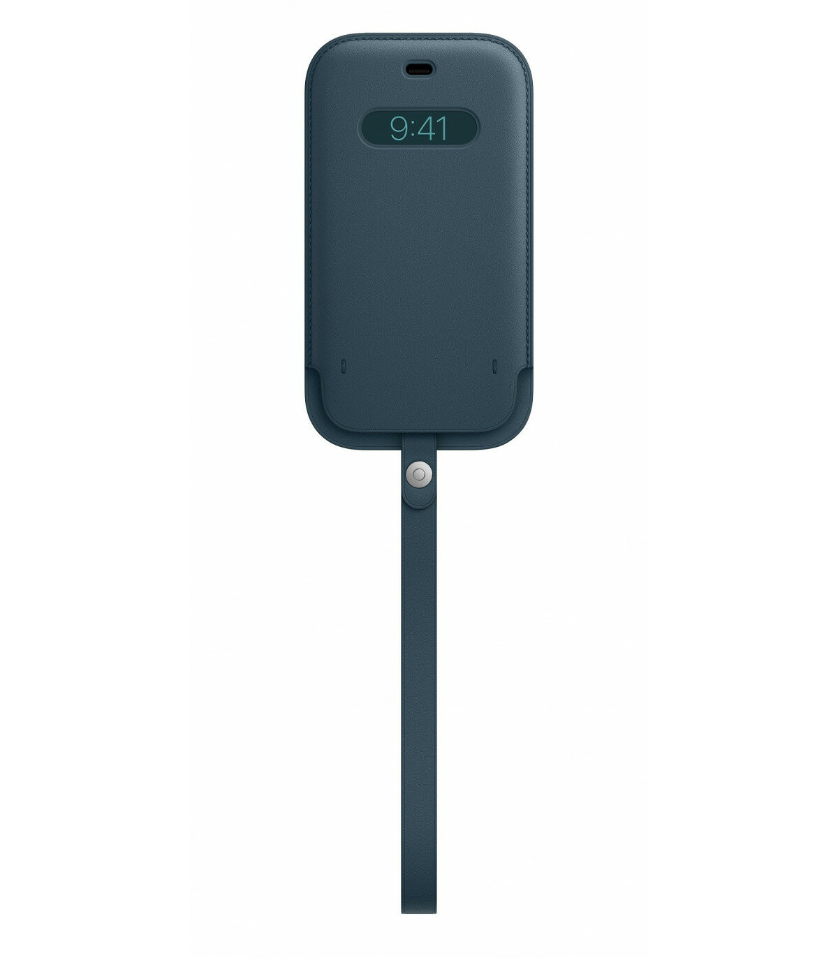 Чехол (футляр) APPLE Leather Sleeve with MagSafe, для Apple iPhone 12 Pro Max, синий балтийский [mhyh3ze/a] - фото №8