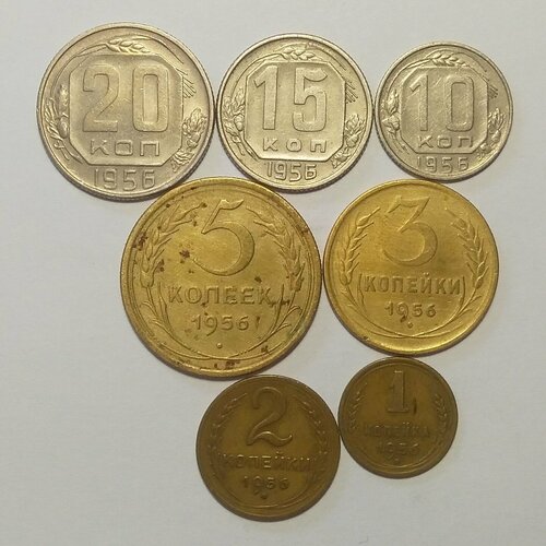 Набор монет 1956 г набор монет италия 5 штук 1956 2004 год