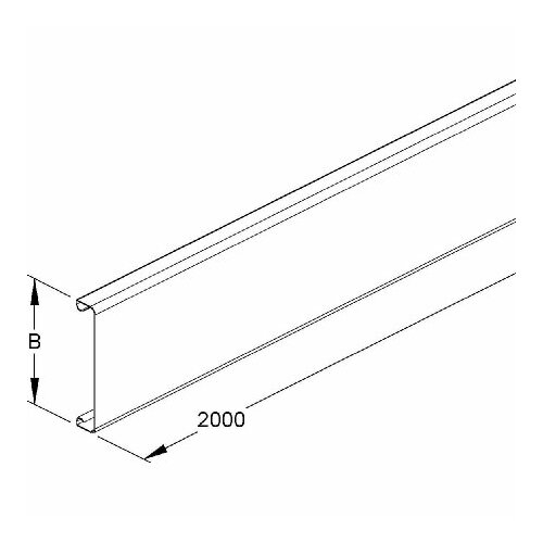 Крышка для кабельного канала 100мм LD 100 – Niedax – 4013339508600