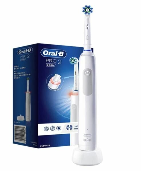 Электрическая зубная щетка Oral-B Pro2, серый