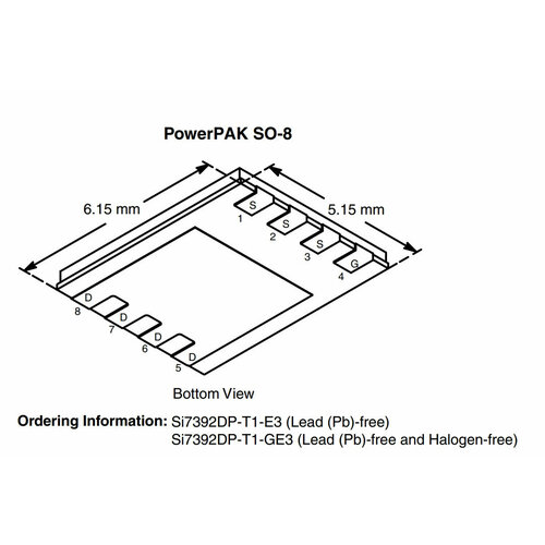 Микросхема SI7392DP N-Channel MOSFET 30V 9A POWERPAK-SO-8 10pcs stw9nk60z w9nk60z or stw9nk70z w9nk70z to 247 9a 600v n ch power mosfet