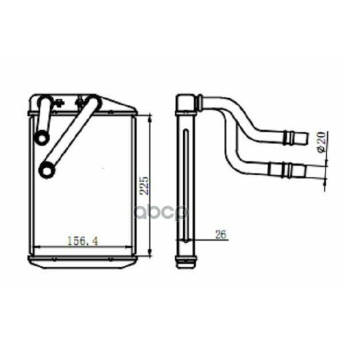 Радиатор Отопителя Салона Tg-Rih005577364073 TiGuar Fiat Ducato Peugeot Boxer Citroen Jumper 06- Без Трубок Ti-Guar 5570₽