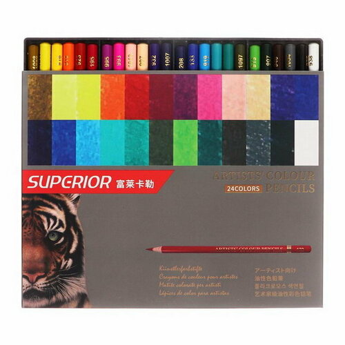 Карандаши масляные 24 цветов в картонной коробке OCP-24 1058₽
