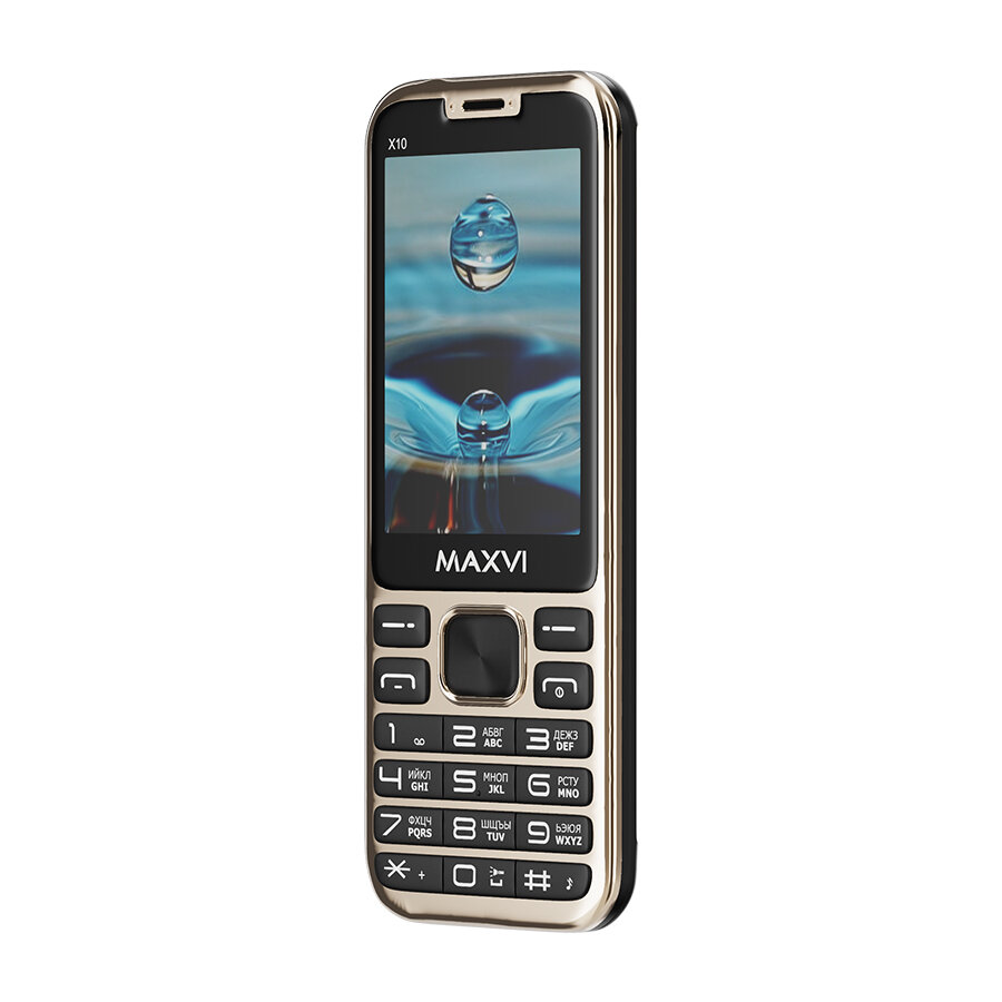 Телефон мобильный (MAXVI X10 Aqua Blue)