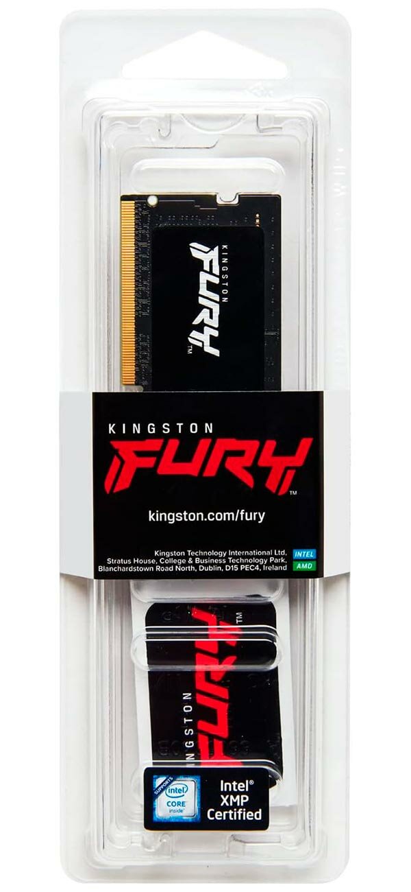 Оперативная память Kingston SO-DIMM DDR5 16GB 4800MHz FURY Impact (KF548S38IB-16) — фото 1
