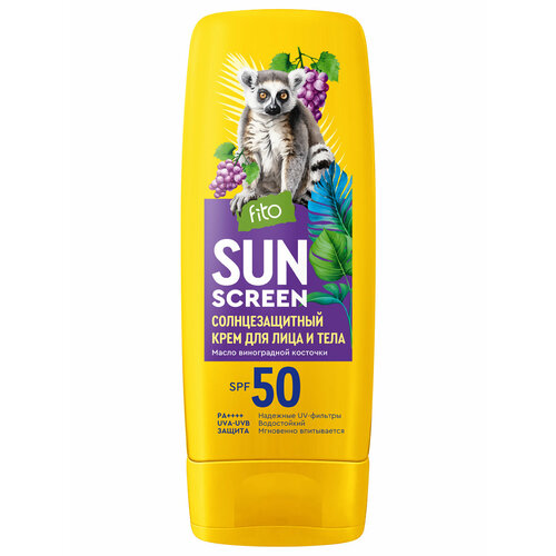 Солнцезащитный крем для лица и тела fito косметик Sun Screen SPF50 140мл