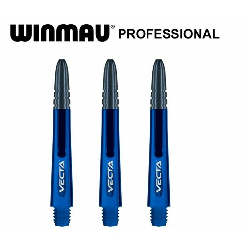 Композитные хвостовики 3шт (Blue, Medium, 39mm) Winmau Vecta. Аксессуары для дротиков Дартс. композитные хвостовики winmau vecta medium красного цвета