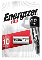 Батарейка Energizer CR123, в упаковке: 1 шт.