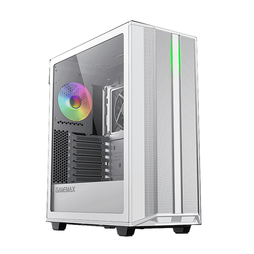 Корпус GameMax Precision COC T808 Midi-Tower, белый корпус gamemax typhoon coc a3610 midi tower atx без бп