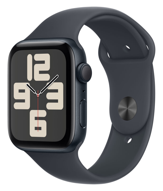 Умные часы Apple Watch Series SE Gen 2 2024 44 мм Aluminium Case GPS, midnight Sport Band, размер ремешка M/L