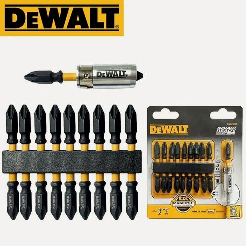 Изображение товара Набор бит DEWALT DWA2SD65, двусторонние, с кольцевым магнитом, длина 65 мм, 10шт.