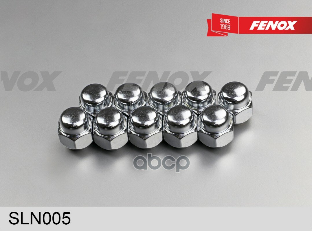 Колесная гайка M12x1.25/S21/H25.3 - хром, сталь FENOX арт. SLN005