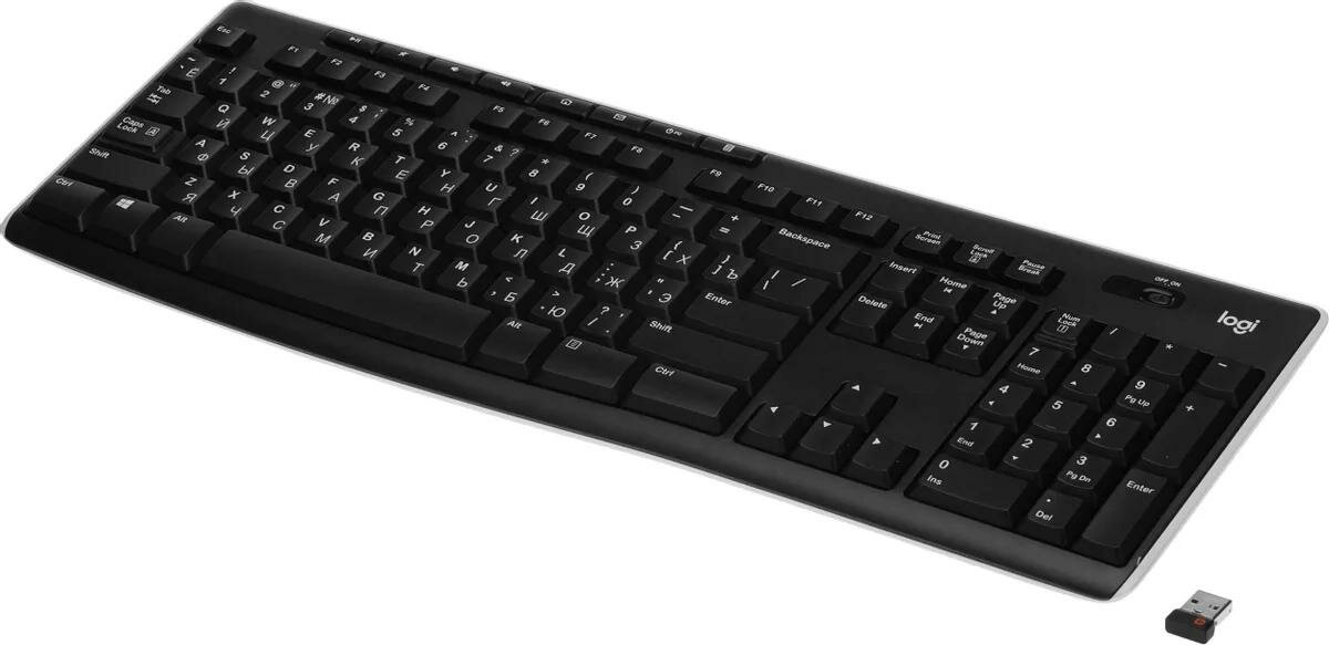 Клавиатура LOGITECH K270 920-003058, черный/белый