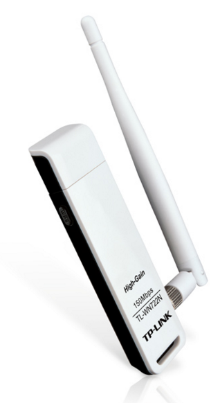 TP-Link Сетевой адаптер Wi-Fi TP-Link TL-WN722N N150 USB 2.0 (ант. внеш. съем) 1ант.