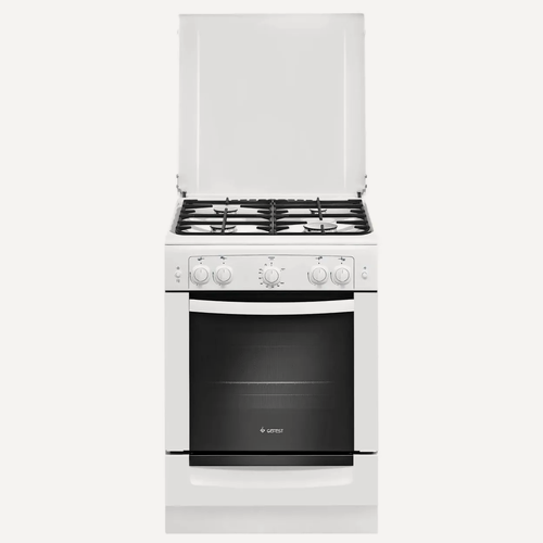 Изображение товара Плита газовая Gefest ПГ 6100-02 0309 цвет белый, 4 конфорки, объем духовка 52 литра