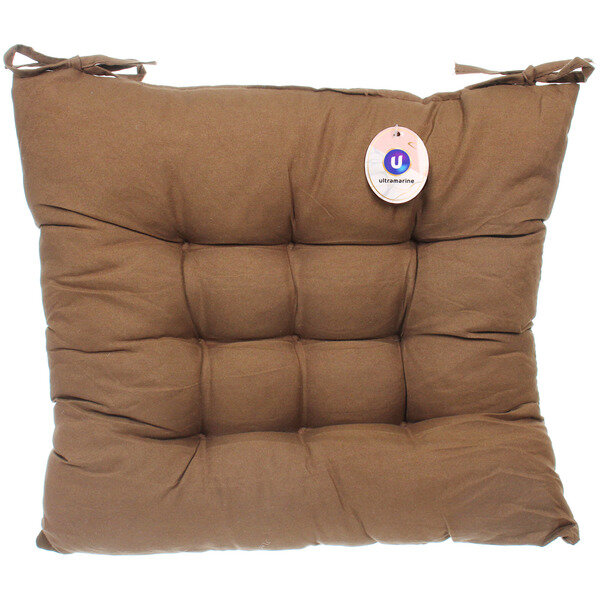 Подушка-сидушка на стул с завязками 