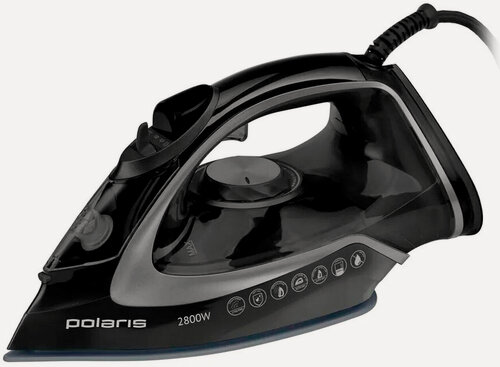 Изображение товара Утюг для одежды с отпаривателем Polaris PIR 2821AK 3m, черный/Графит