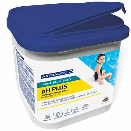 Регулятор рН-плюс для бассейна порошок 1 кг Astralpool - Химия для дезинфекции и очистки воды бассейна / Средство для ухода за водой 