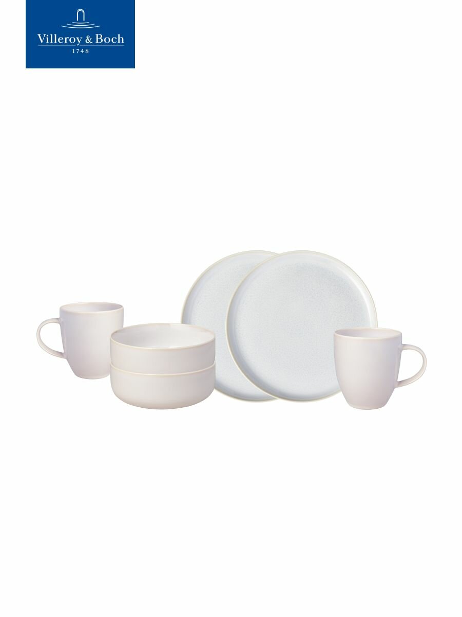 Набор для завтрака 6 предметов, Crafted Cotton, Villeroy & Boch, Премиум-Фарфор