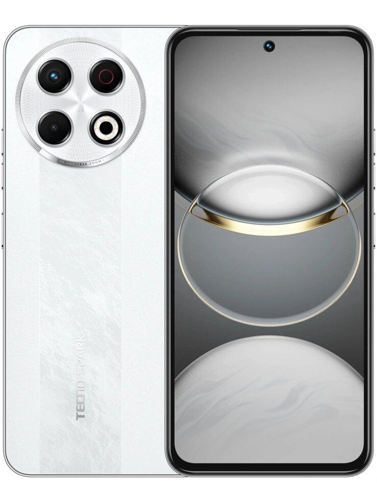 Смартфон Tecno Spark 30 Pro 8ГБ/256ГБ, белый (kl7 256+8 arctic glow)
