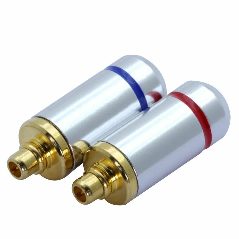 Аудиоразъем MMCX для наушников Shure ED5 SE535, разъем Chapado En Oro Negro/Plateado, 2 пьезы