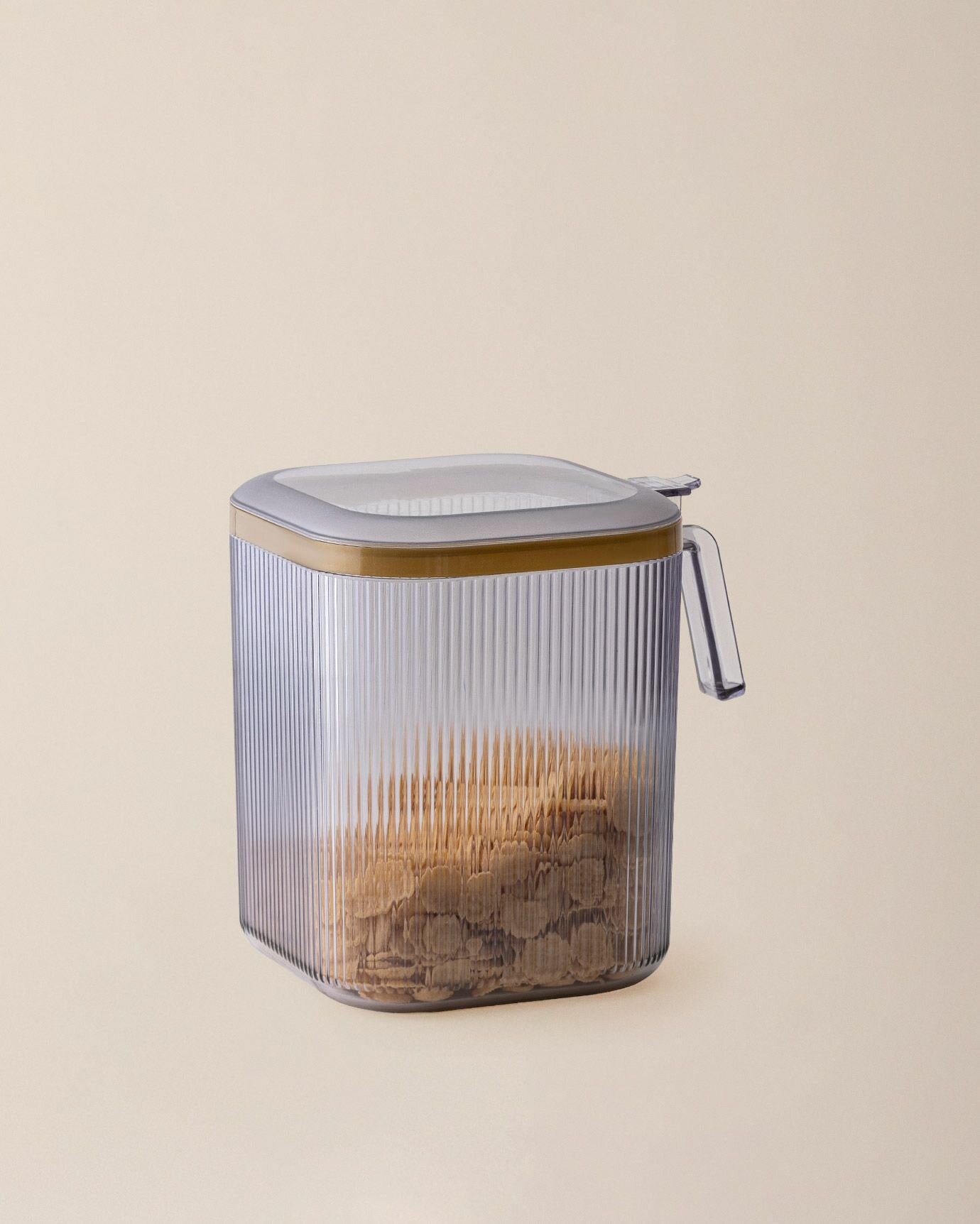 Контейнер Madame Coco NOEIME STORAGE, пластик, серый, 14x18x17.8 см — фото 1