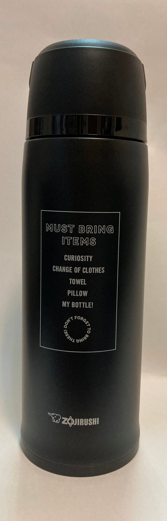 Термос Zojirushi SJ-JS08BA, нержавеющая сталь, вакуумный, черный