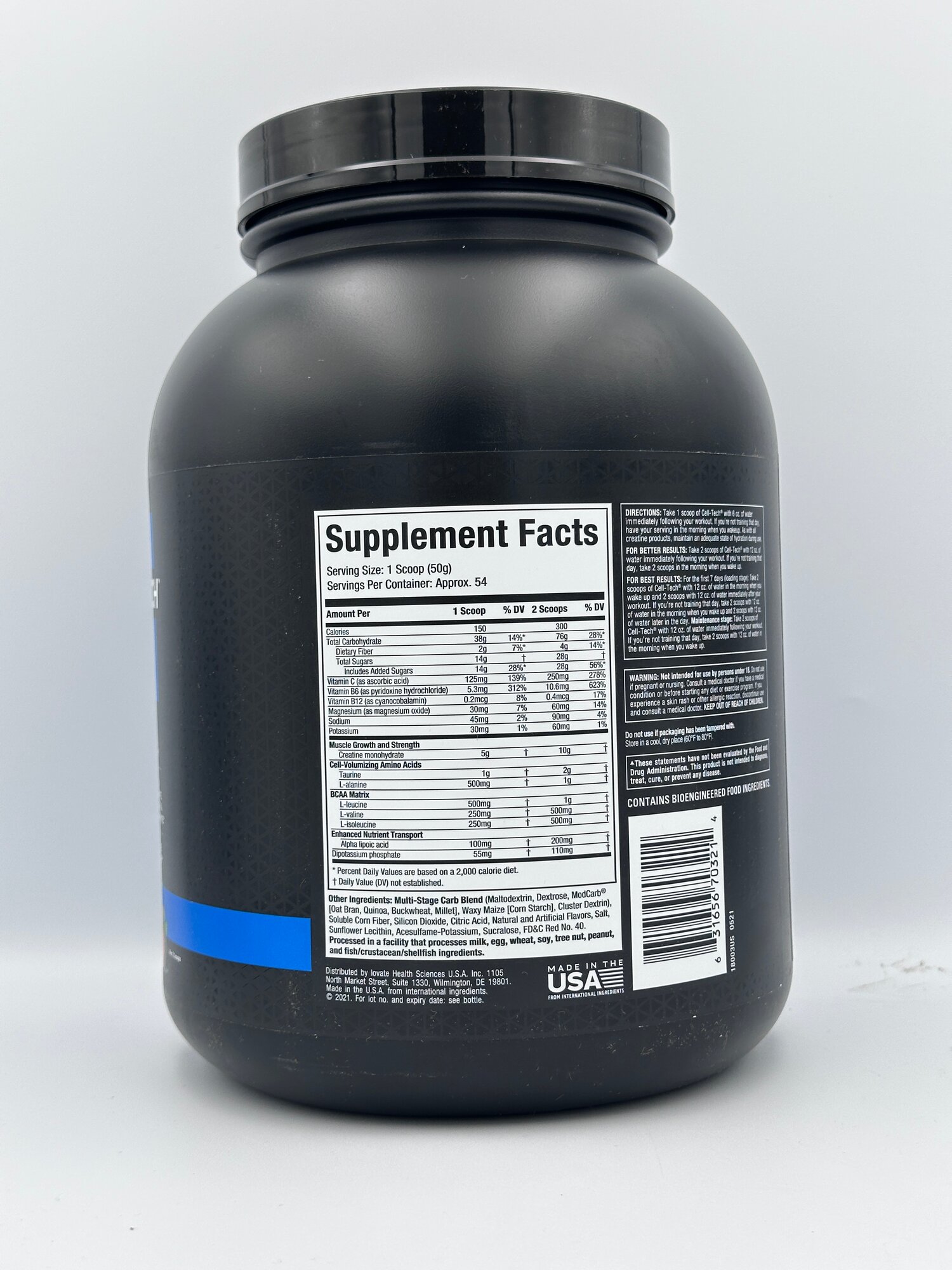 MuscleTech CELL TECH Creatine 2,7kg вкус Fruit Punch Креатин, углевод — фото 1