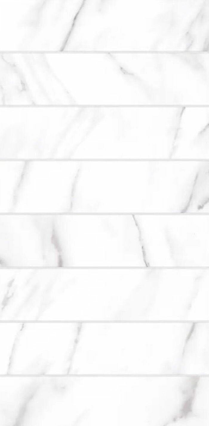 Церсанит Cascada плитка настенная глянцевая 298x598x8 5мм 8шт   1 45м2  белый   CERSANIT