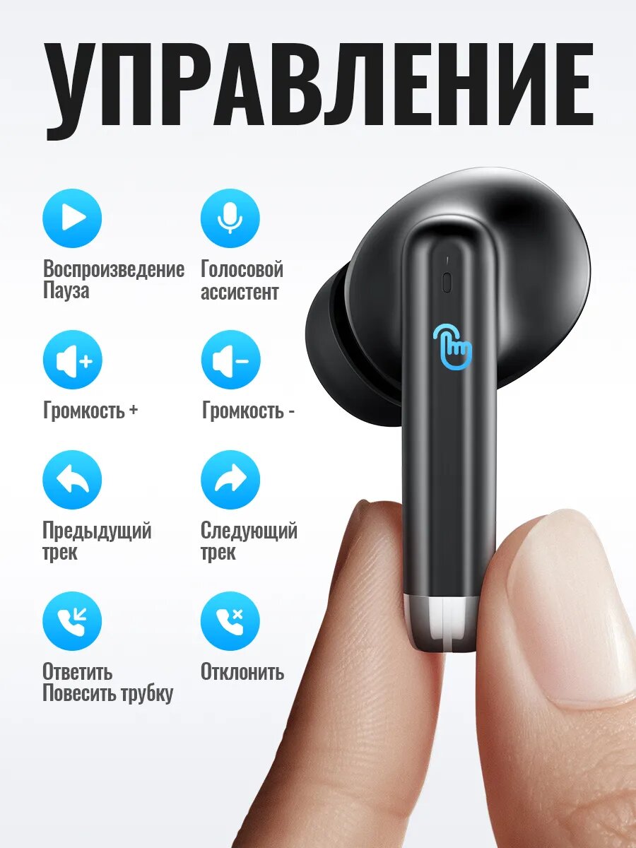 Наушники Hoco "EQ2 Plus Thought", беспроводные, с микрофоном — фото 1
