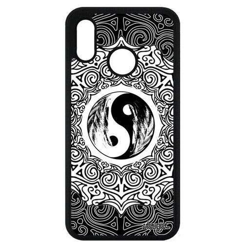 фото Защитный чехол на телефон // huawei p20 lite // "инь и ян" стиль yin and yang, utaupia, серый