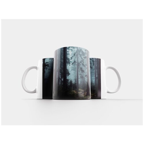 фото Кружка "туман, дом, дерево" 320 мл lotsprints