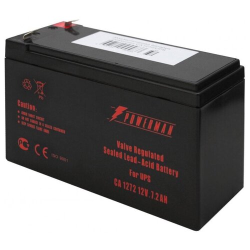 фото Батарея для ибп powerman ca1272/ups (12v/7,2ah)