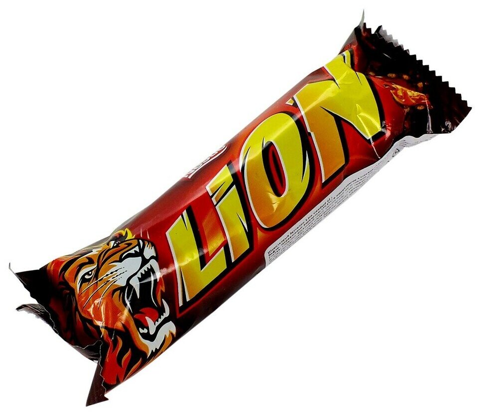 Батончик Nestle Lion Chocolate / Нестле Лион в темном шоколаде 42 г. (Германия) - фотография № 1