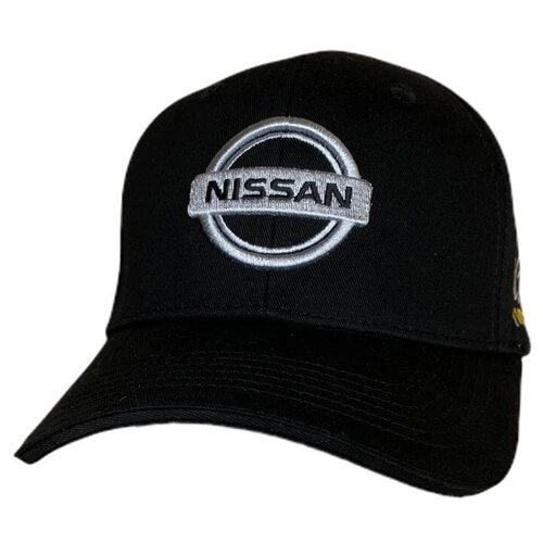 Бейсболка Nissan Ниссан бейсболка кепка Nissan, размер 55-58, черный бейсболка nissan ниссан бейсболка кепка nissan размер 55 58 голубой синий