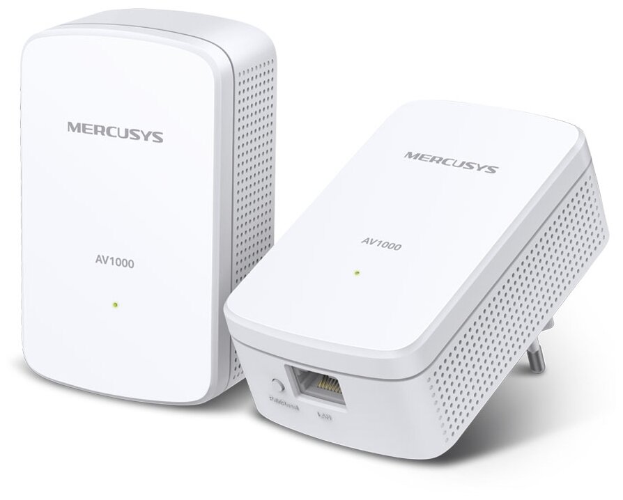 Сетевой адаптер Powerline MERCUSYS Gigabit Ethernet, 2 шт. - фото №1