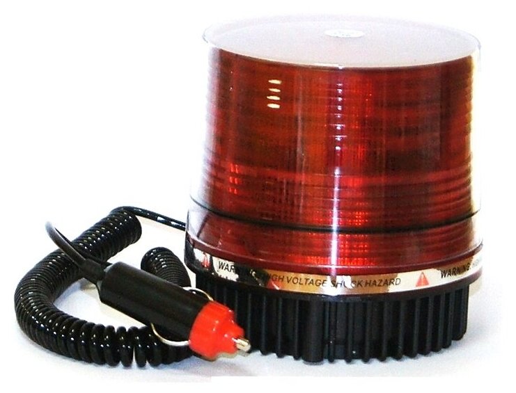 Маяк проблесковый LED красн 12-24В на магните стробоскоп мигалка