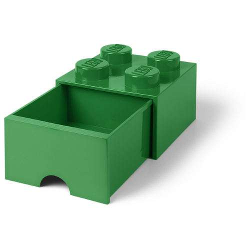 фото Ящик для хранения 4 выдвижной зеленый, lego