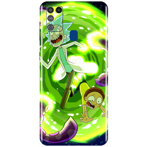 фото Чехол- наклейка виниловый skinz для galaxy m31 морти lime