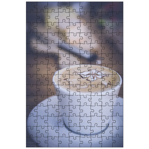 фото Магнитный пазл 27x18см."завтрак, кофе, кружка кофе" на холодильник lotsprints