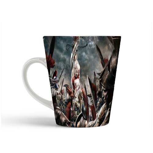 фото Кружка-латте coolpodarok god of war 2 наносит удар сверху