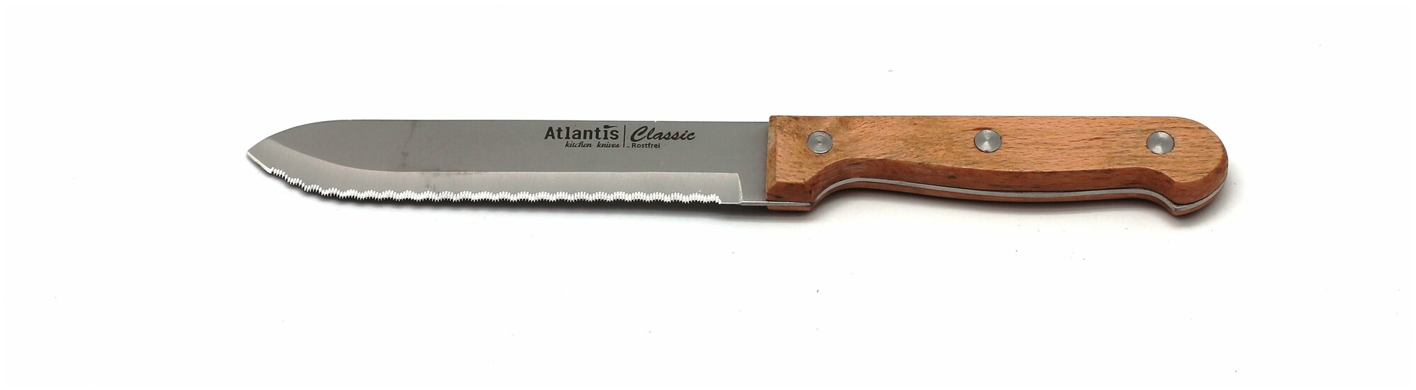 Нож для томатов "Atlantis", 14 см, светлое дерево, 24815-SK